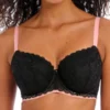 FREYA Offbeat Padded Half Cup Bra - Black