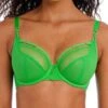 FREYA Temptress Plunge Bra - Poison Green