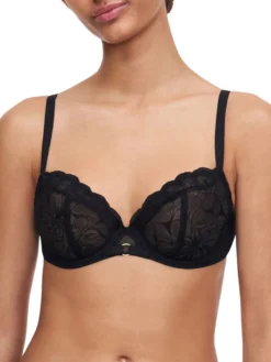 Chantelle Fleurs Covering Underwired Bra - Black