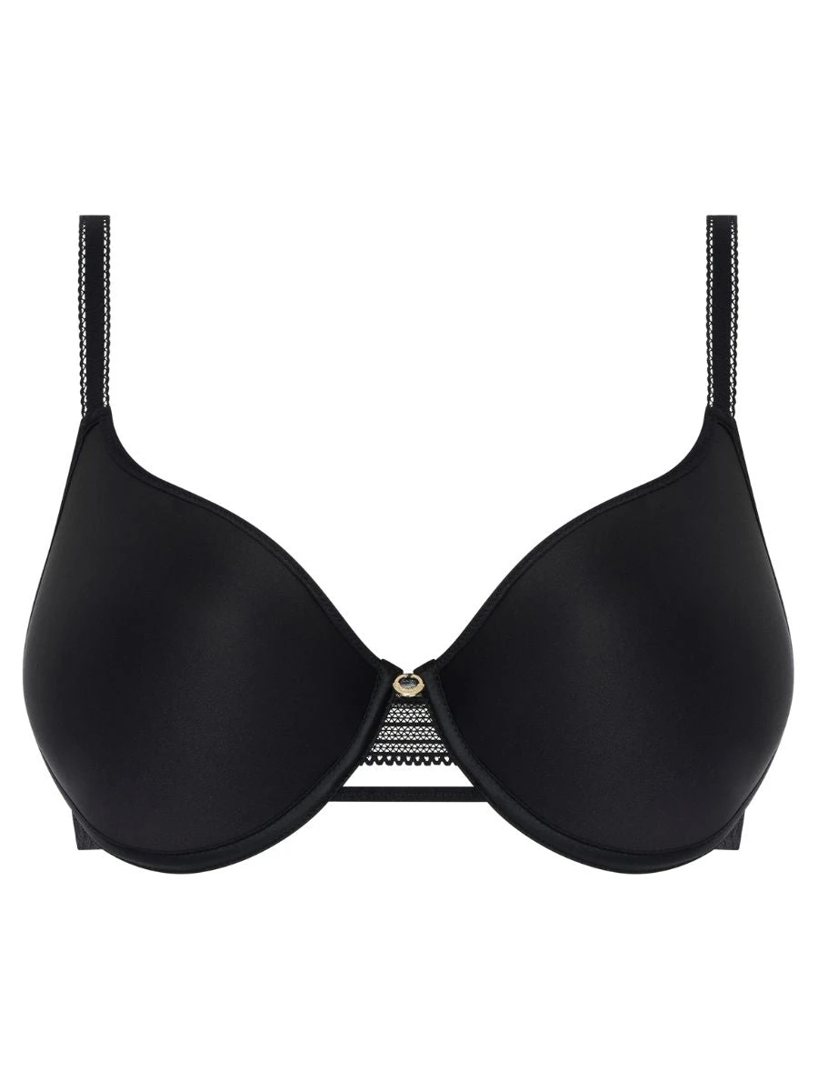 Chantelle Fleurs Half Cup Memory Bra - Black - Image 4