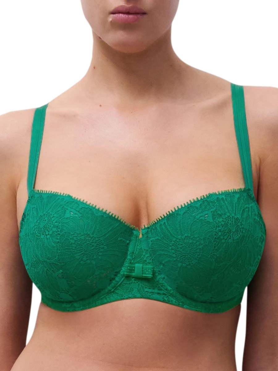 Chantelle Day To Night Half Cup Bra - Racing Green