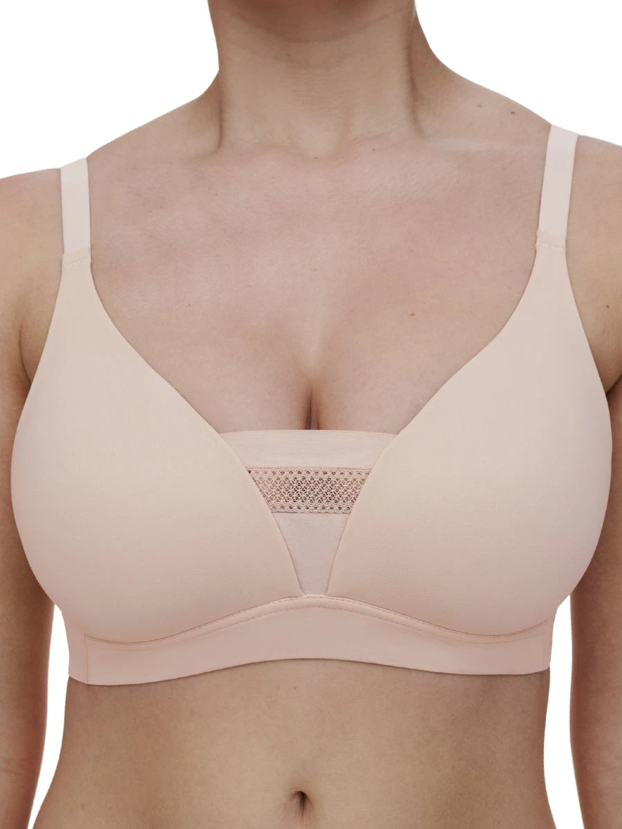Chantelle Easy Bliss Wirefree T-Shirt Bra - Golden Beige - Image 3