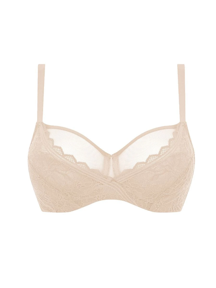 Chantelle Easy Feel Floral Touch Full Cup Bra - Golden Beige - Image 3