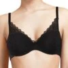 Chantelle Easy Feel Floral Touch Covering Memory Foam Bra - Black
