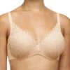 Chantelle Easy Feel Floral Touch Covering Memory Foam Bra - Golden Beige