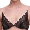 Chantelle Midnight Flowers Plunge T-Shirt Bra - Black