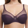 Chantelle Norah Chic Covering Moulded Bra - Aubergine