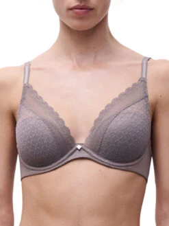 Chantelle Norah Chic Plunge T-Shirt Bra - Bronzed Taupe