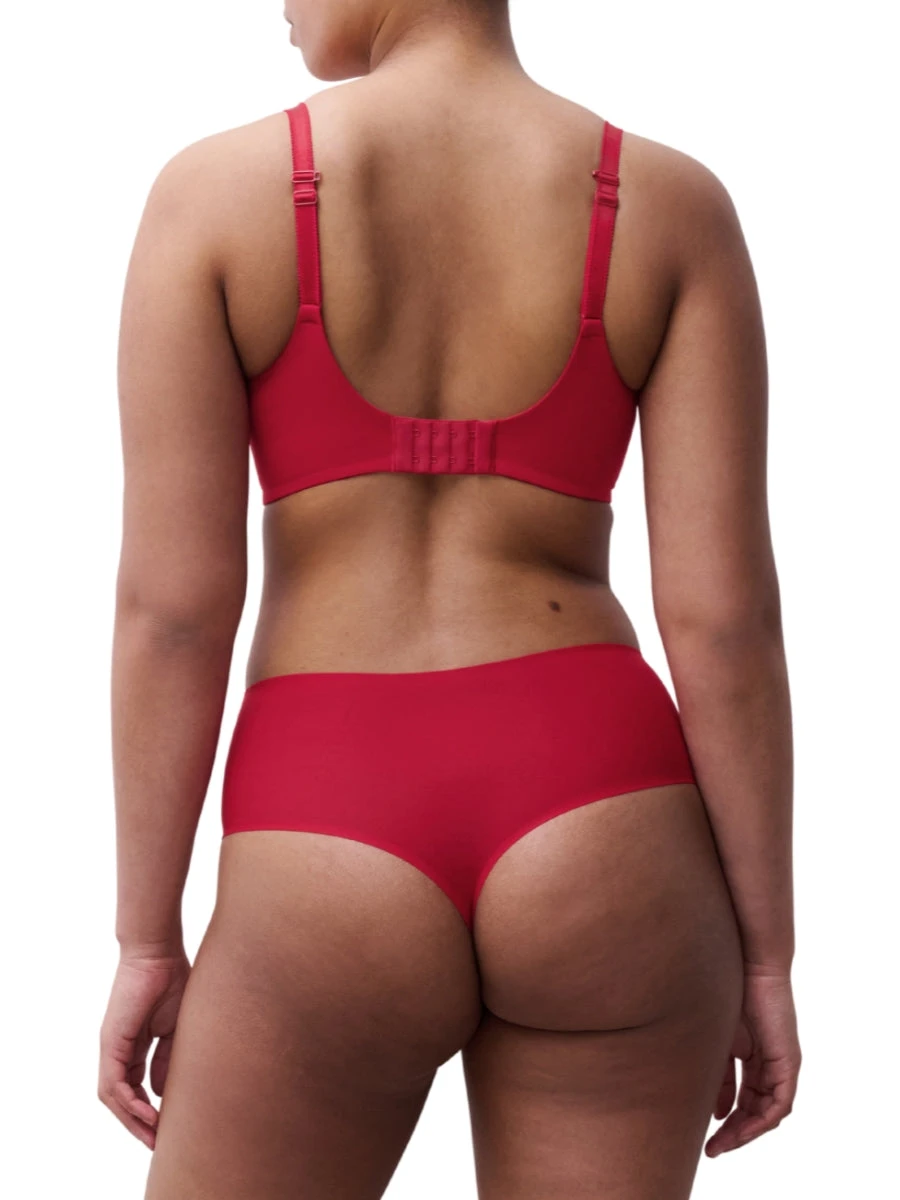 Chantelle Norah Chic Plunge T-Shirt Bra - Poppy Red - Image 6