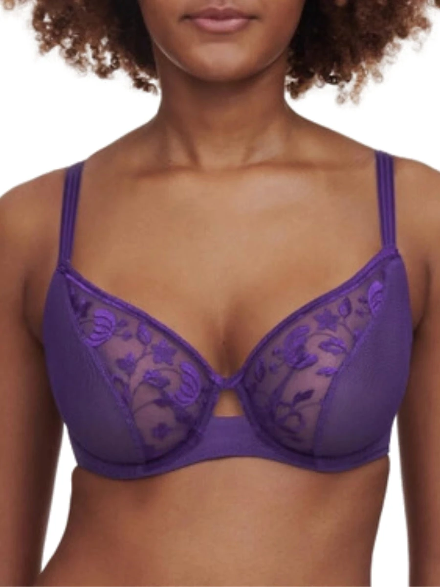Chantelle Philter Full Cup Covering Bra - Club Purple