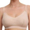 SoftStretch Lace Removable Padding Bralette - Golden Beige