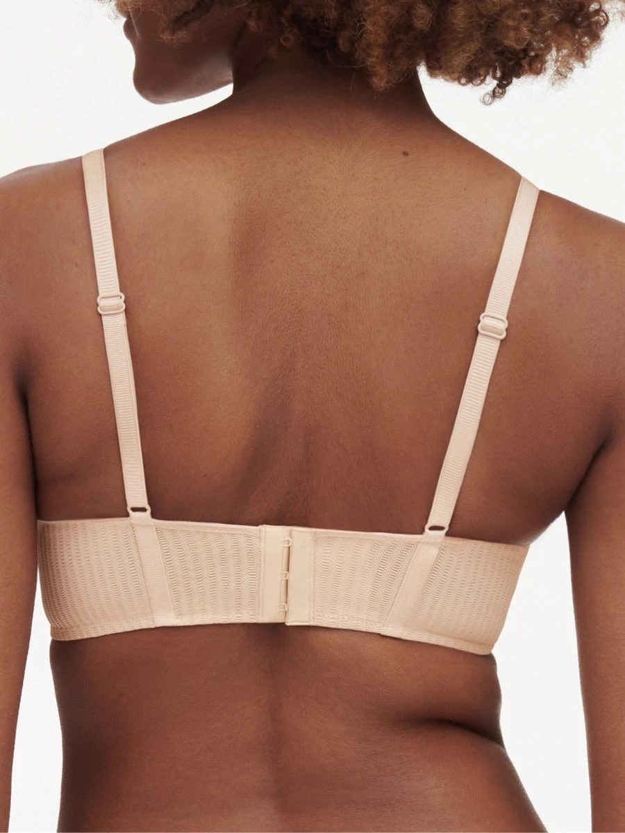 Chantelle Spice Covering T-Shirt Bra - Clay Nude/Black - Image 2
