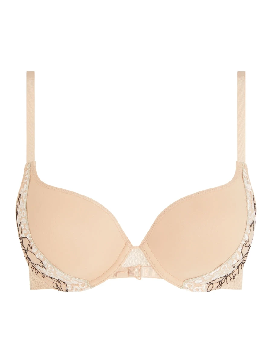 Chantelle Spice Covering T-Shirt Bra - Clay Nude/Black - Image 4