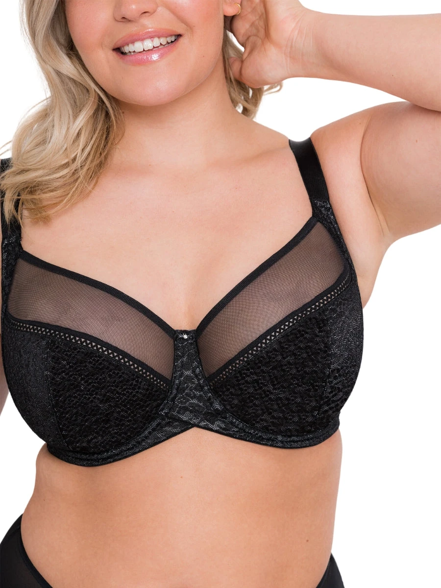 Curvy Kate Amaze Balcony Bra - Black - Image 3