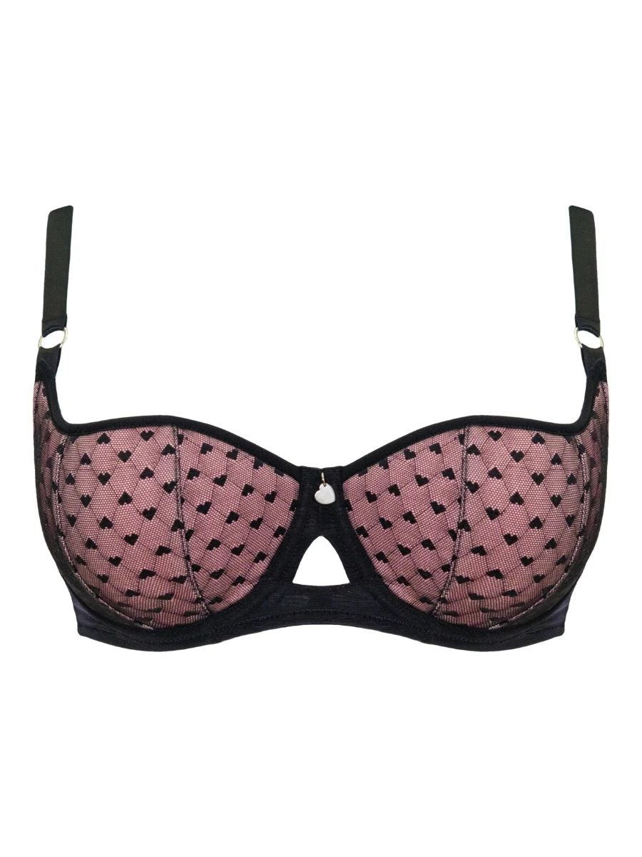 Curvy Kate Boost Heartbreaker Padded Balcony Bra - Black/Pink - Image 10