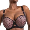 Curvy Kate Boost Heartbreaker Padded Balcony Bra - Black/Pink