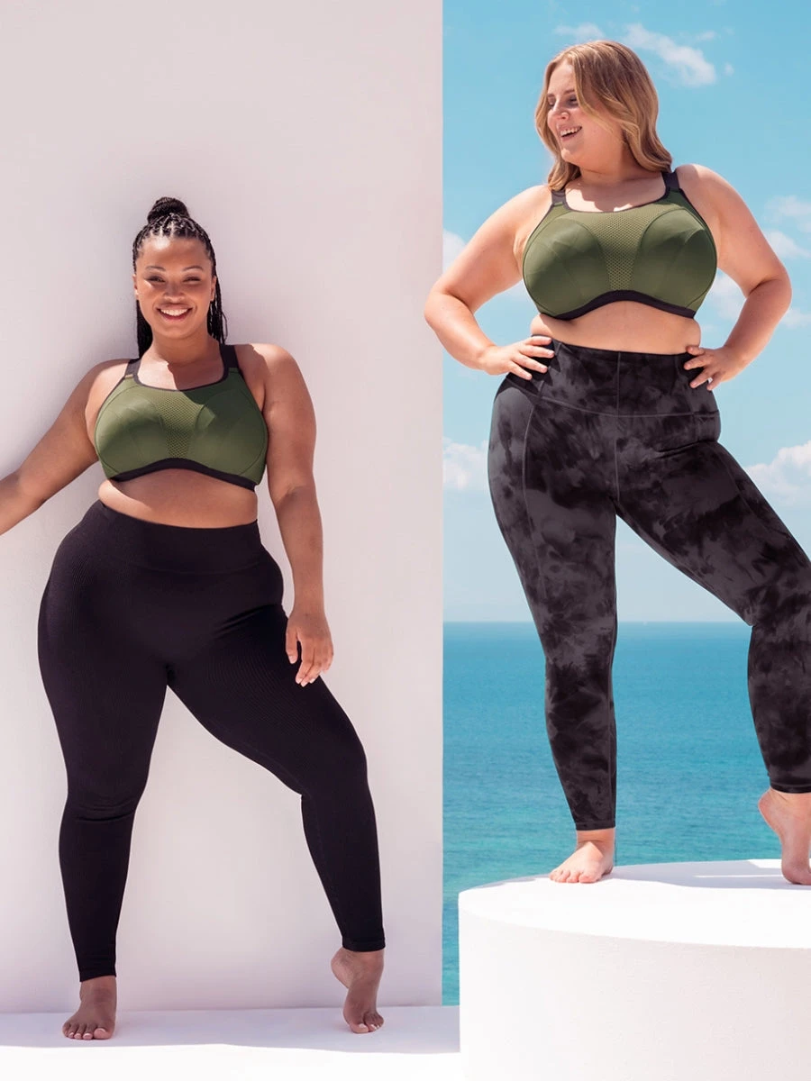 Curvy Kate Everymove Wired Multiway Sports Bra - Jungle Green/Black - Image 10