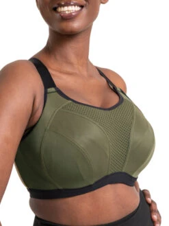 Curvy Kate Everymove Wired Multiway Sports Bra - Jungle Green/Black