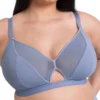 Curvy Kate Get Up And Chill Non Wired Bralette - Slate Blue