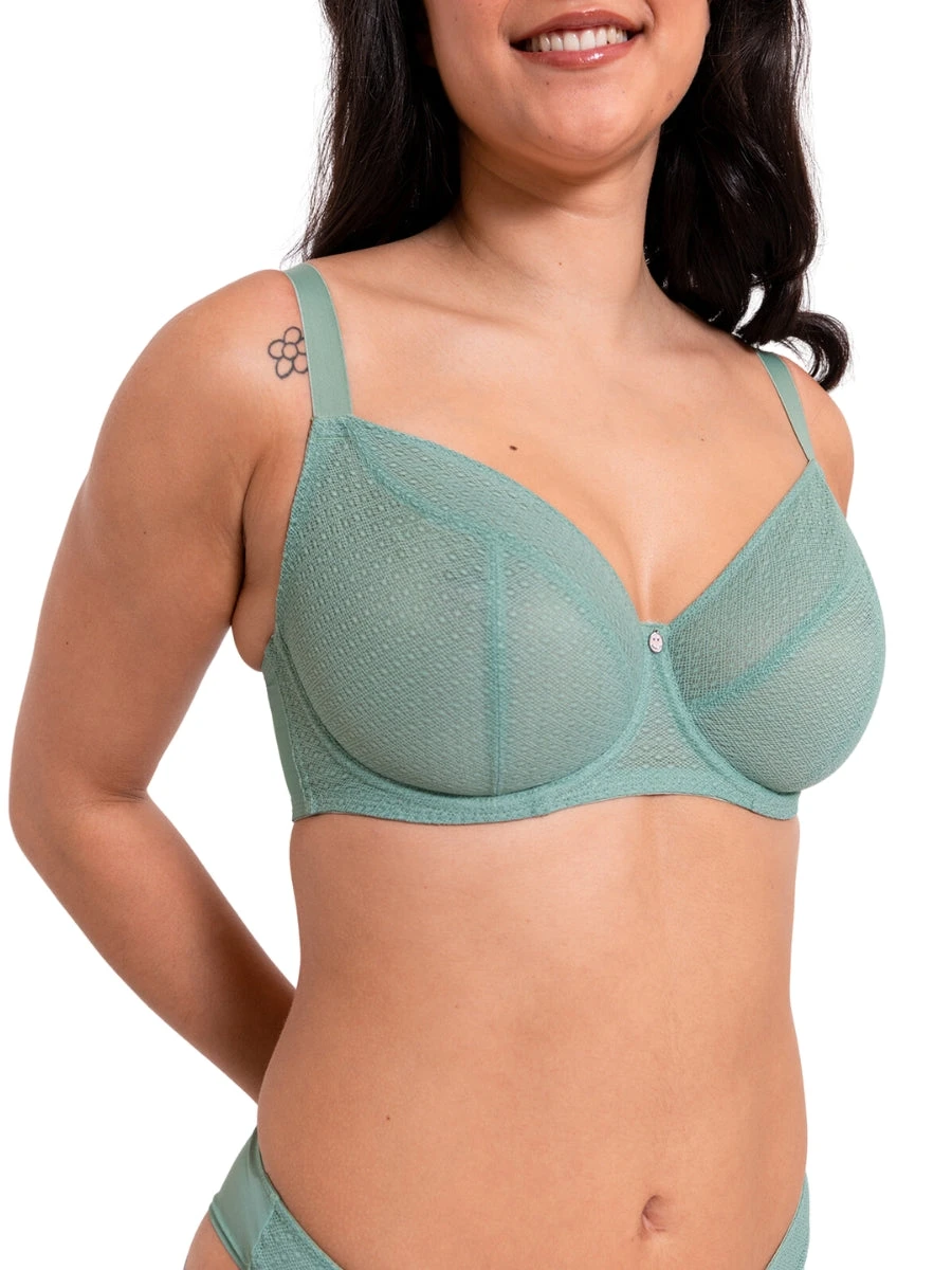 Curvy Kate Happy Balcony Bra - Sage Green - Image 3