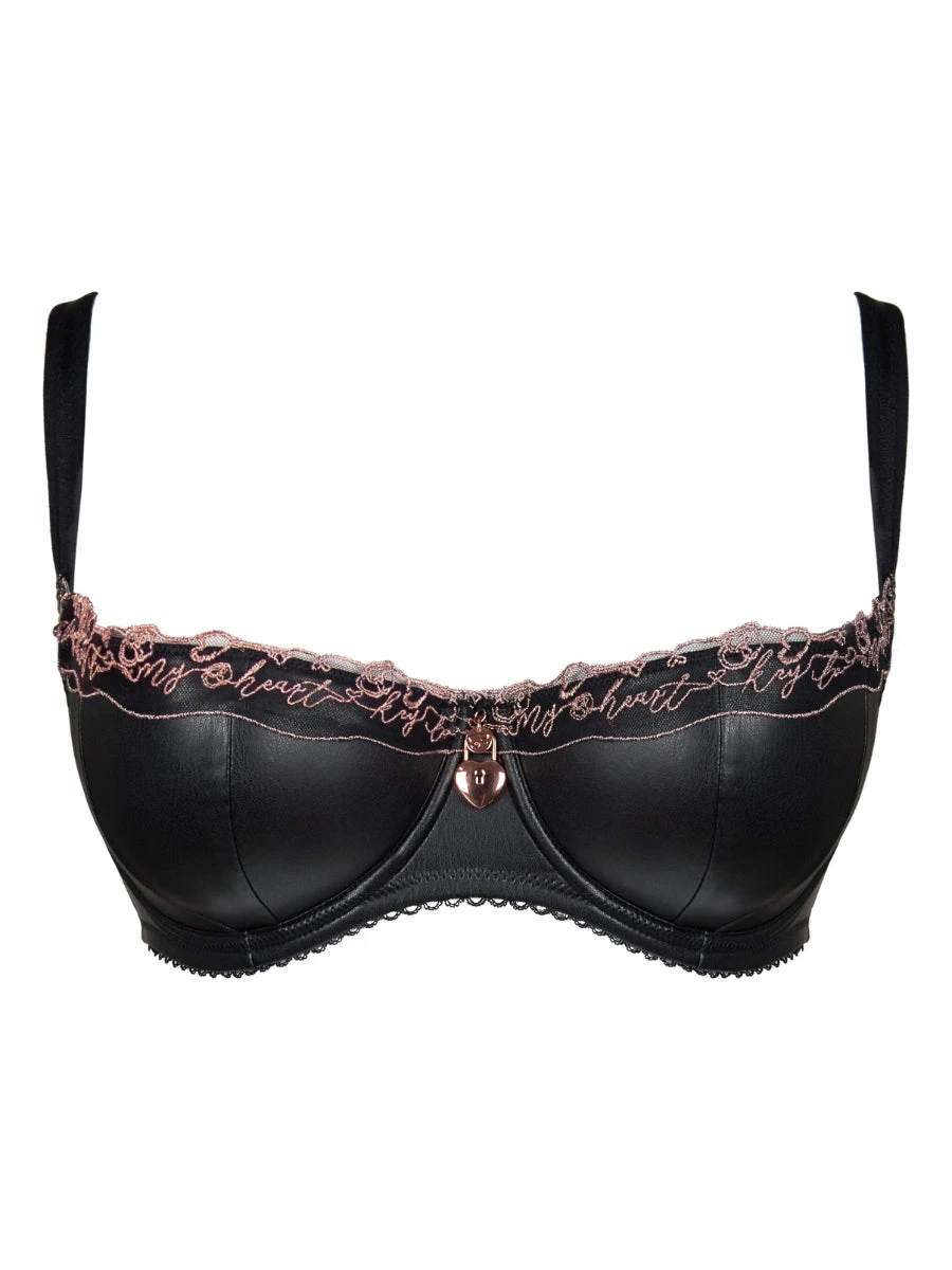 Curvy Kate Key To My Heart Padded Half Cup Bra - Black - Image 8
