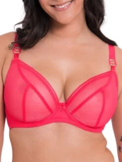 Curvy Kate Lifestyle Plunge Bra - Bright Pink