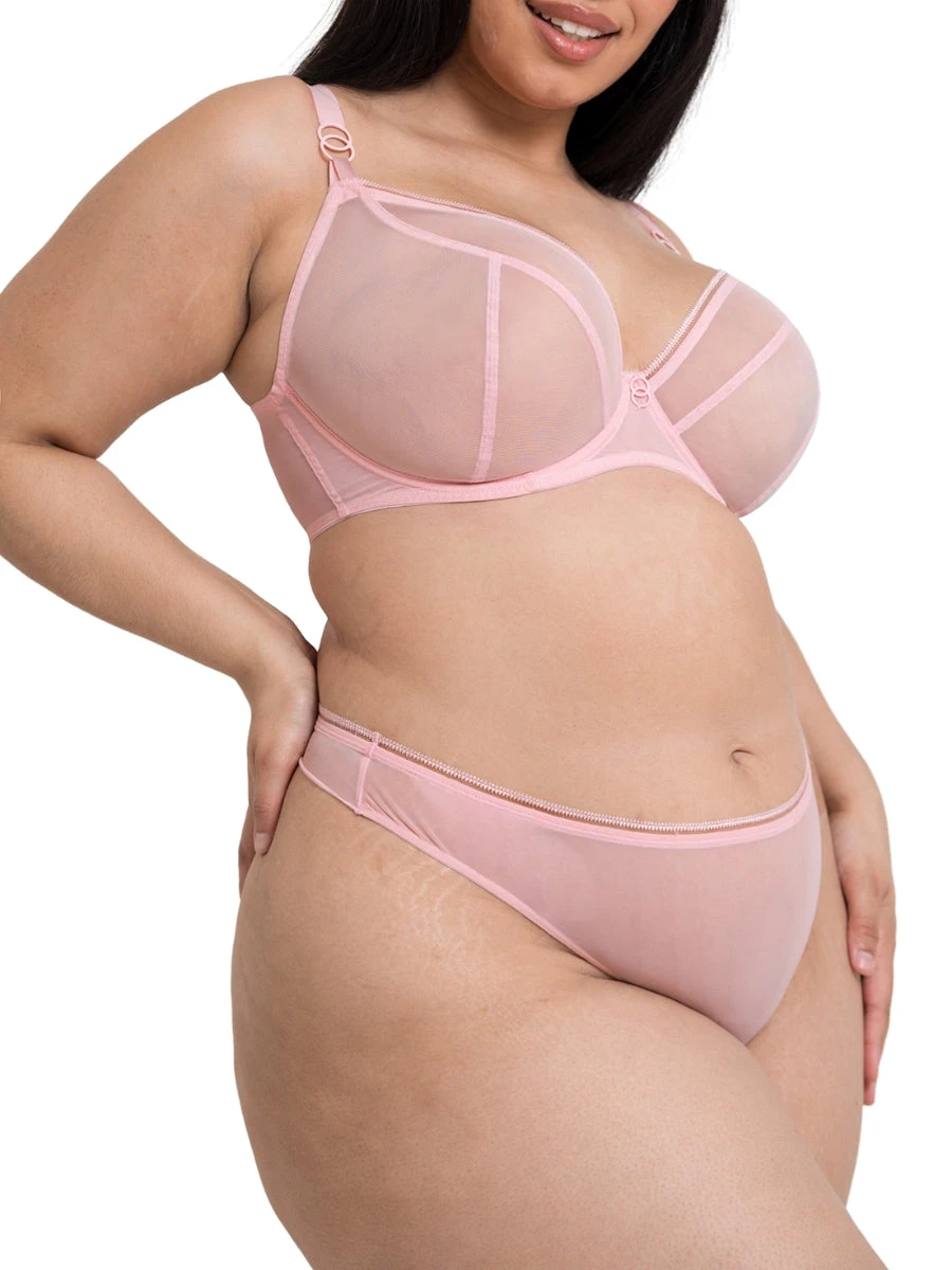 Curvy Kate Lifestyle Plunge Bra - Blush Pink - Image 6