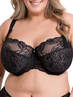 Curvy Kate Lovelace Full Cup Side Support Bra - Black/Taupe