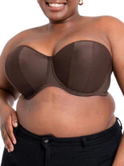 Curvy Kate Luxe Strapless Bra - Cocoa