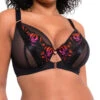 Curvy Kate Mesmerise Plunge Bra - Black Multi