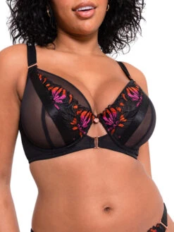 Curvy Kate Mesmerise Plunge Bra - Black Multi