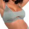 Curvy Kate Peep Show Deep Plunge Bra - Sage Green