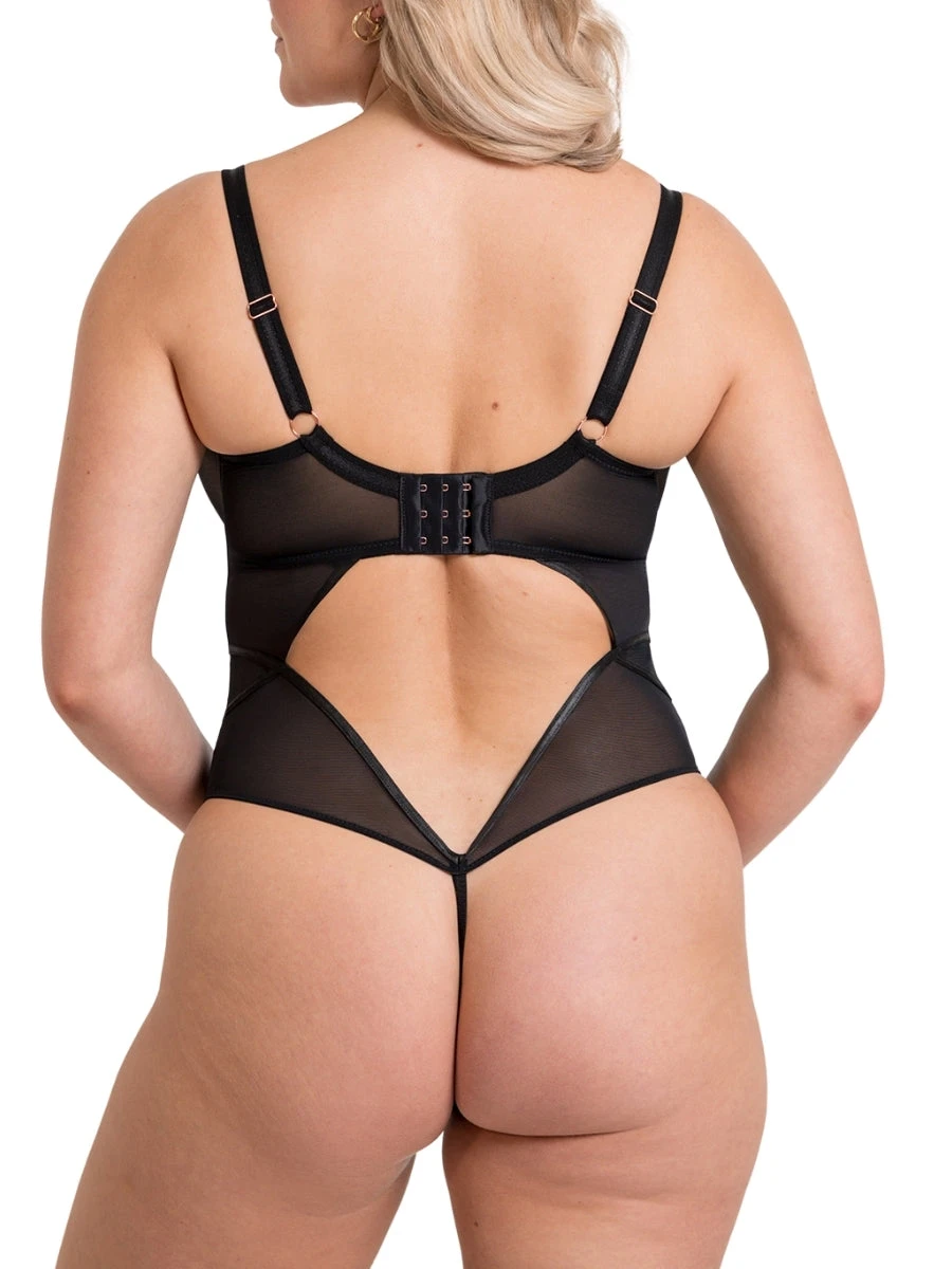 Curvy Kate Suspense Plunge Bodysuit - Black - Image 2