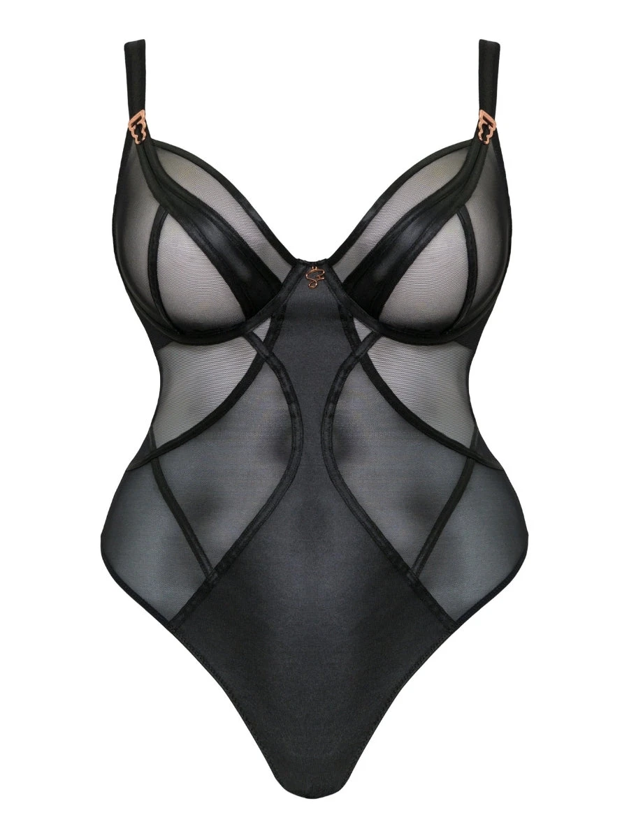 Curvy Kate Suspense Plunge Bodysuit - Black - Image 10
