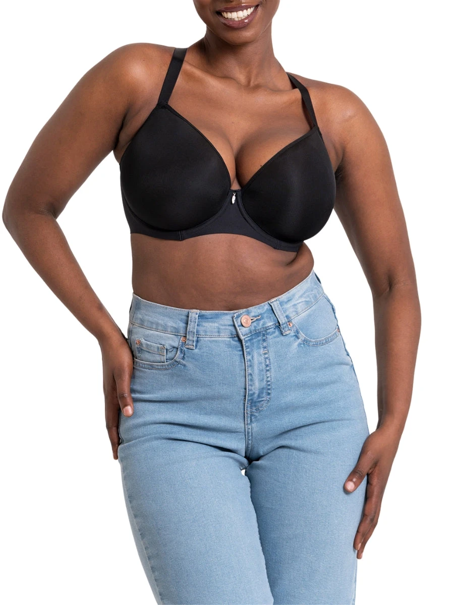 Curvy Kate Smoothie Spacer Moulded T-Shirt Bra - Black - Image 4