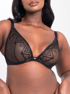 Curvy Kate Voltage Deep Plunge Bra - Black