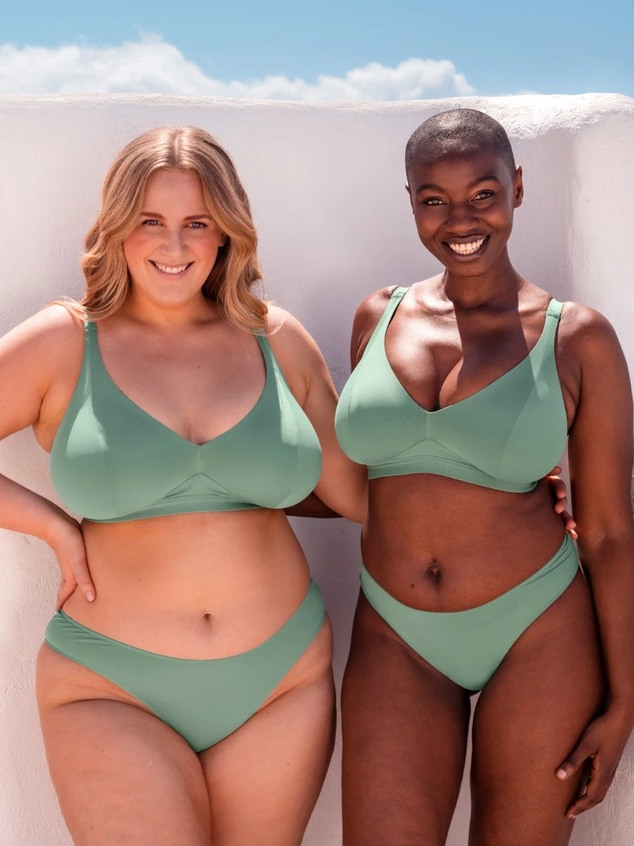 Curvy Kate Zen Non-Wired Bralette - Sage Green - Image 10