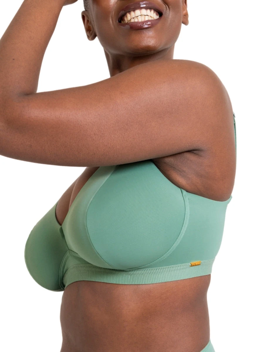 Curvy Kate Zen Non-Wired Bralette - Sage Green - Image 3