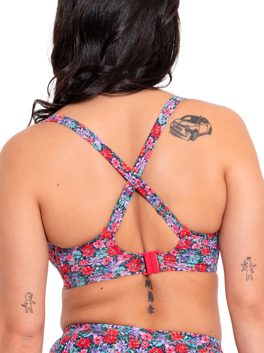 Curvy Kate Kitsch Kate Balcony Bikini Top - Floral Print - Image 2