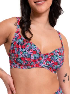 Curvy Kate Kitsch Kate Balcony Bikini Top - Floral Print