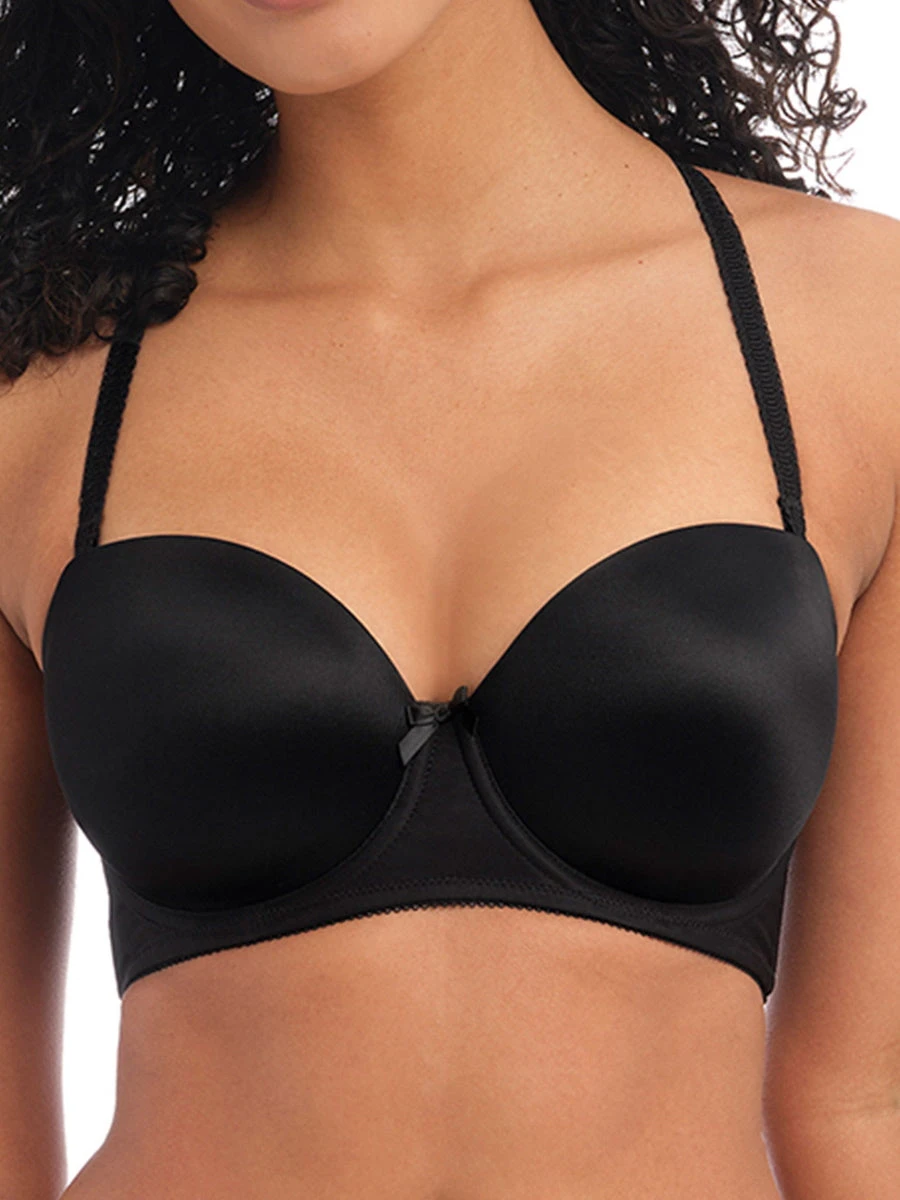 FREYA Deco Strapless Moulded Bra - Black - Image 2