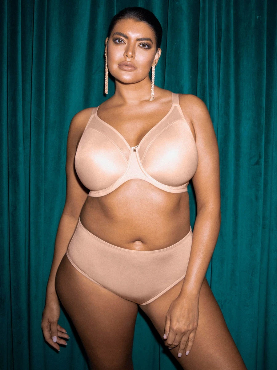ELOMI Smooth Moulded T-Shirt Bra - Sahara - Image 3