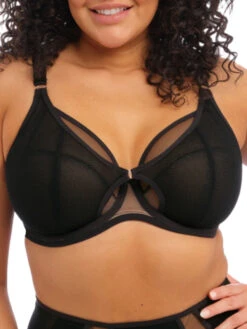 ELOMI Kintai Underwired Plunge Bra - Black