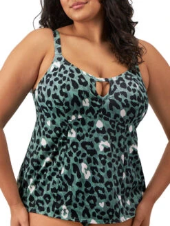 ELOMI Jungle Bay Tankini Top - Olive