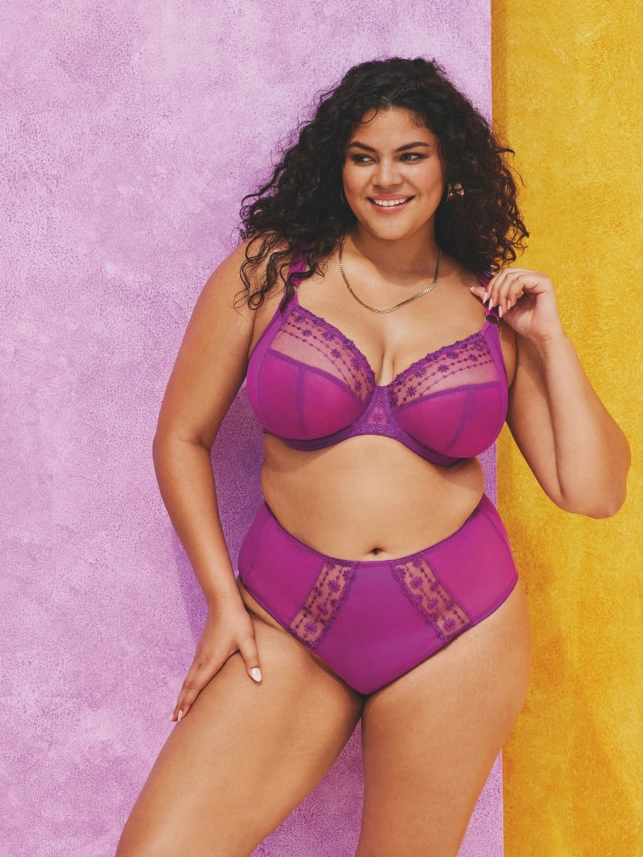 ELOMI Matilda Plunge Bra - Hollyhock - Image 7