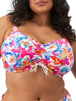 ELOMI Savaneta Bikini Top - White