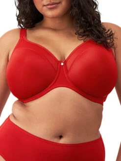 ELOMI Smooth Moulded T-Shirt Bra - Haute Red