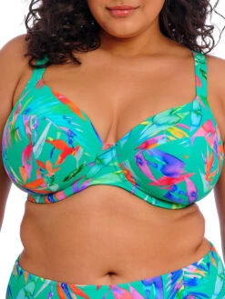 ELOMI Toyama Tides Plunge Bikini Top - Jade