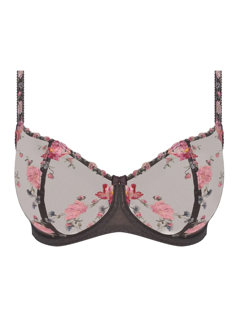 FANTASIE Adrienne Balconette Bra - Charcoal Bloom - Image 6