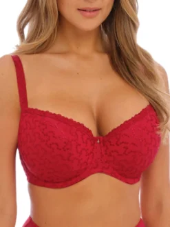 FANTASIE Ana Half Cup Bra - Red